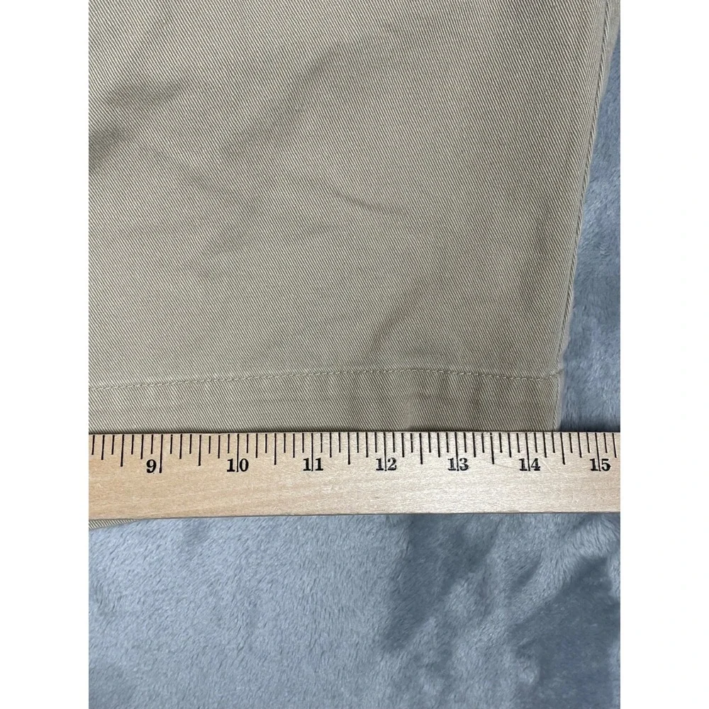 Polo Ralph Lauren Tyler Short Mens 48 Khaki Tan Pleated Cotton Chino Shorts